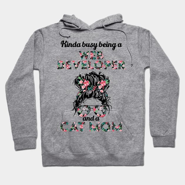 Web developer and cat mom gifts Hoodie by SerenityByAlex